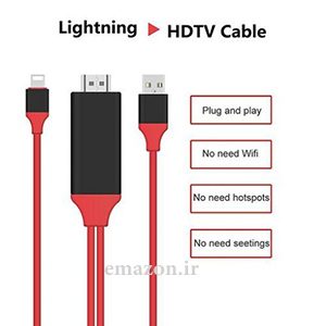کابل HDMI لایتینگ جهت اتصال محصولات اپل به تلویزیون HDMI به HDTV